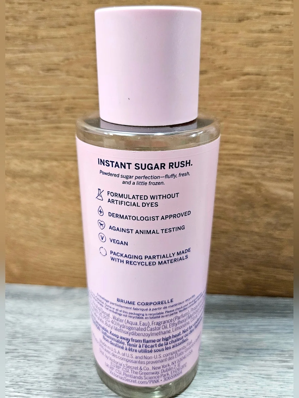 PINK by Victoria's Secret GLAZED Fresh & Clean Body Mist 8.4oz NEW MSRP $19.95